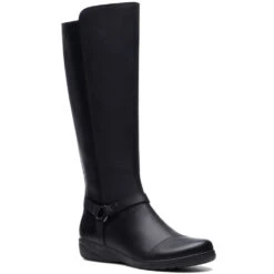 Clarks Cheyn Lindie Boot Black Leather (Women's)