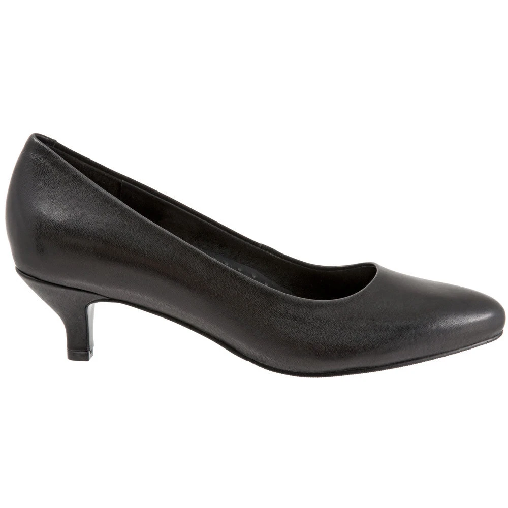 Trotters Kiera Heel Black Leather (Women's) 3 Trotters Kiera Heel Black Leather (Women's) - Image 3