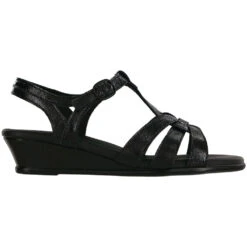 SAS Aurora Sandal Carbon Black Leather (Women's) -Shoes Sales Store black 3 100e83b1 c133 4640 9557 773d30428491