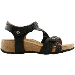 Taos Trulie Sandal Black Leather (Women's) -Shoes Sales Store black 3 73ee74d2 f79c 460f b181 f078a1c509c3
