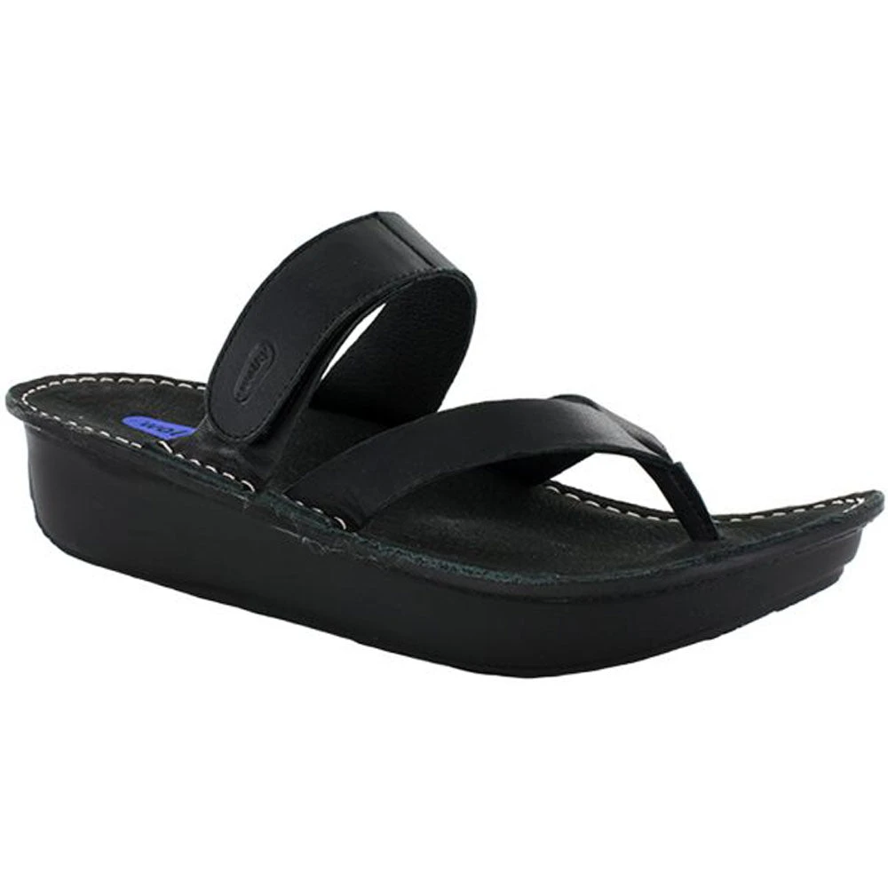 Wolky Tahiti Sandal Black Mighty Leather (Women's) 1 Wolky Tahiti Sandal Black Mighty Leather (Women's)