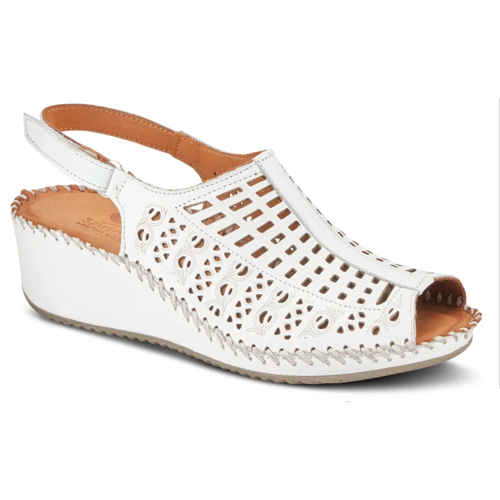 Spring Step Bohemianish Sandal White Leather (Women's) 1 Spring Step Bohemianish Sandal White Leather (Women's)