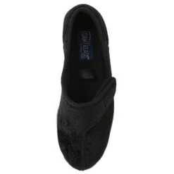 Foamtreads Jewel Slipper Black Velour (Women's) -Shoes Sales Store jewel black 5