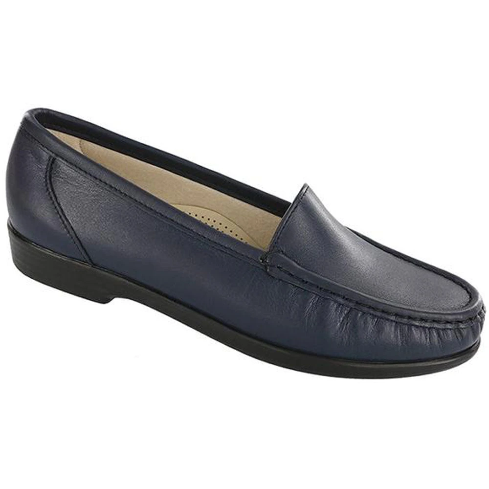 SAS Simplify Loafer Navy Leather (Women's) 1 SAS Simplify Loafer Navy Leather (Women's)