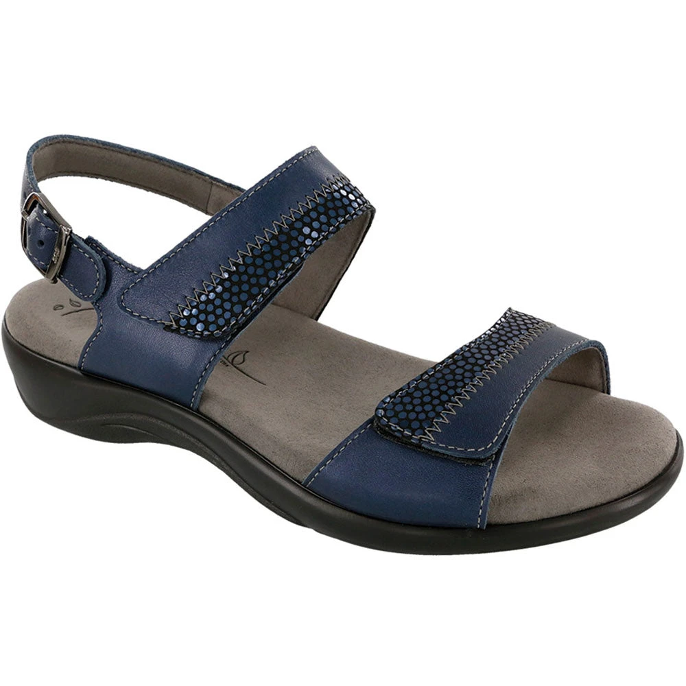 SAS Nudu Sandal Navy Leather (Women's) 1 SAS Nudu Sandal Navy Leather (Women's)