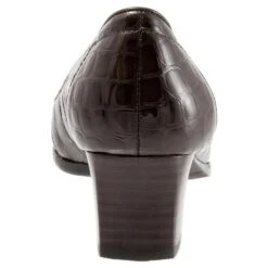 Trotters Gloria Dark Brown Croc (Women's) -Shoes Sales Store pic3 48388ffe e300 4160 8a6b 147464cf99d3