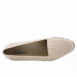 Trotters Liz Bone Woven Leather (Women's) -Shoes Sales Store pic4 b2d0fbfd f04c 49a3 8a34 ad83fa682942